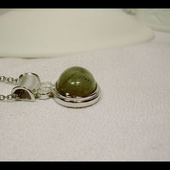 Labradorite Sterling Silver Pendant Necklace Chain - Picture 3 of 8